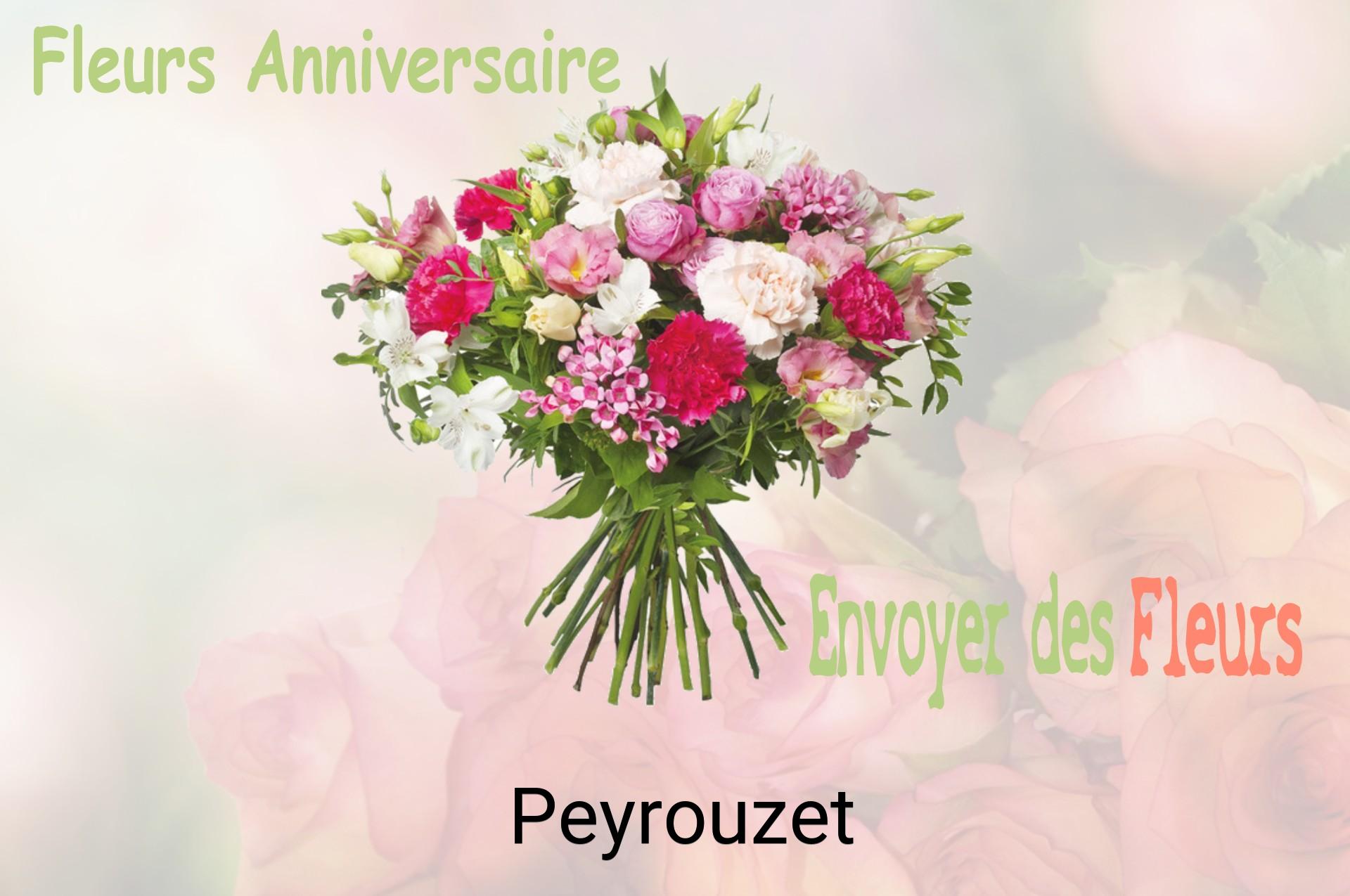 Bouquet de fleurs d’anniversaire livré à Peyrouzet