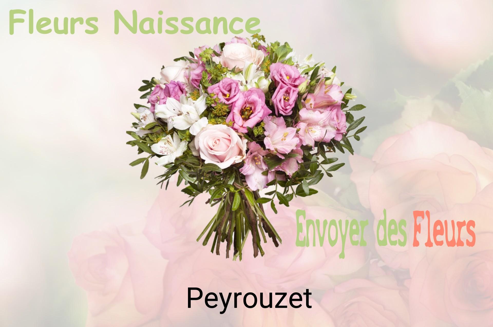 Bouquet de fleurs de naissance livré à Peyrouzet